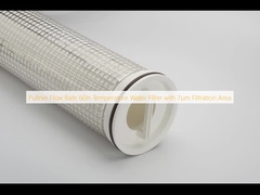 Pullner Akış Hızı 60in Sıcaklık Su Filtresi 7μm Filtrasyon Alanı