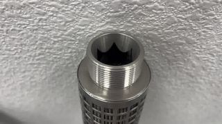 40 İnç Paslanmaz Çelik Fiber Keçe Kıvrımlı Filtre Kartuşu