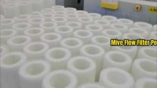 PP Derin Kıvrımlı RO 6,6㎡ yüksek akışlı filtre kartuşu