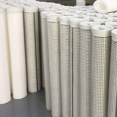 Polyester Malzeme Yüksek Sıcaklık Su Filtresi Paslanmaz Çelik Kafes Desteği