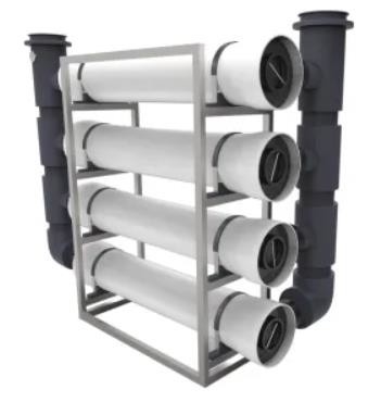 Aşındırıcı Sıvılar İçin RO Ön Filtreleme Fiberglas Membran Kartuş FRP Filtre Muhafazası