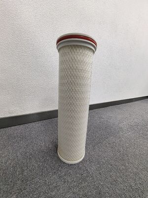 Yüksek verimlilikli 40 "pleated filtre kartuşu, 0.1-100μm mikronluk RO ön filtreleme için