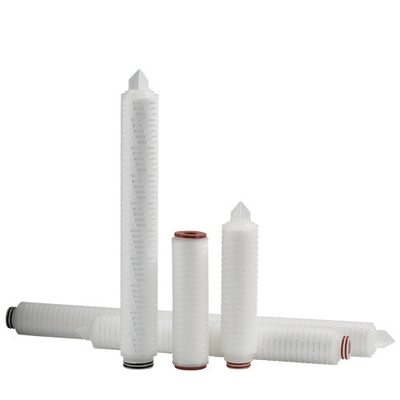 68.5mm PP Pleated Filtre Kartüsü 80°C Max Temper için Sıcak Su Sterilizasyonu
