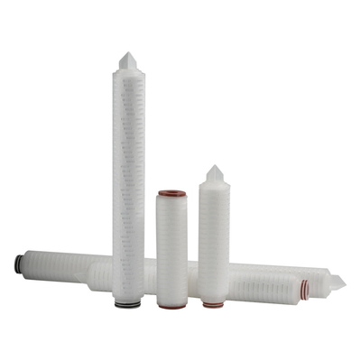 1um - 5um Mikron PP Pleated Filtre Maksimum Çalışma Sıcaklığı 82C