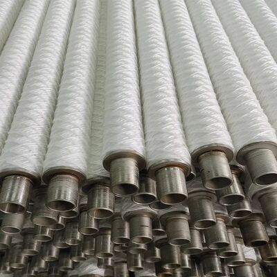 Küçük Basınç Düşüşü ve Büyük Kirletici Tutma Kapasitesi için Petek Yapılı PLX Serisi İp Sarılı Yüksek Akışlı Filtre Kartuşu