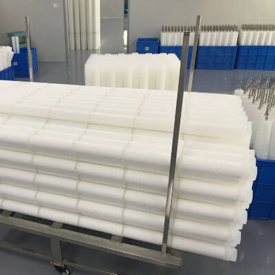 Yüksek akışlı filtreleme için 70'lik elektrik santrali kondensat su pliated filtre kartuşu ve polipropilen ortam