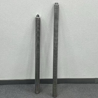 Yüksek kir tutma kapasitesi olan paslanmaz çelik lif filtre yapıştırılmış filtre kartuşu