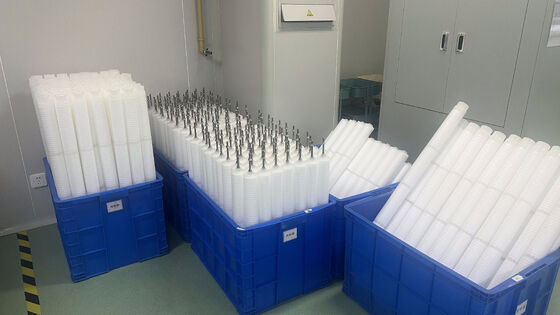 Elektrik santrallerinde kondens su için 70 inçlik PP pleated filtre kartuşu