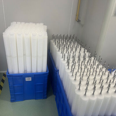 Elektrik santrallerinde kondens su için 70 inçlik PP pleated filtre kartuşu