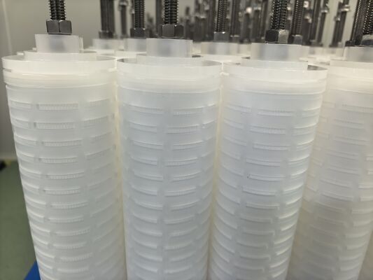60 inç uzunlukta polipropilen (PP) malzemesi Yüksek Akışlı PHFZ Kondensat Poliş Filtresi Kartüsü