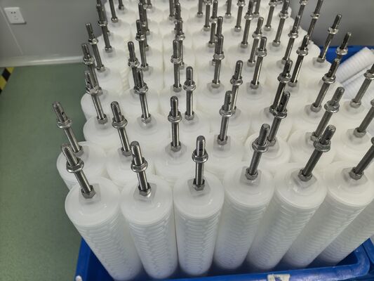 60 inç uzunlukta polipropilen (PP) malzemesi Yüksek Akışlı PHFZ Kondensat Poliş Filtresi Kartüsü