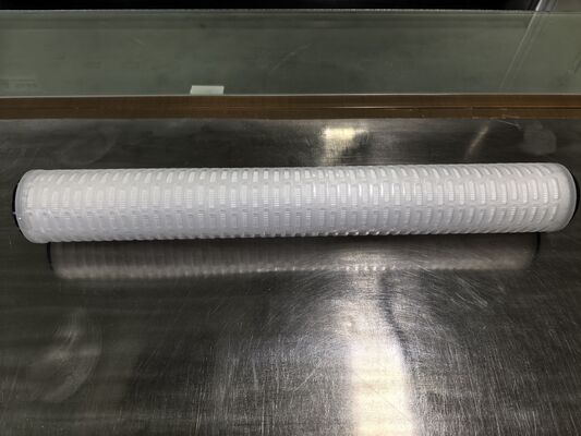 Yüksek Saflıklı Sıvı Filtrasyonu için PES Membranlı Çift Açık Sonlu Bağlantı PES Pleated Filtre Kartüsü