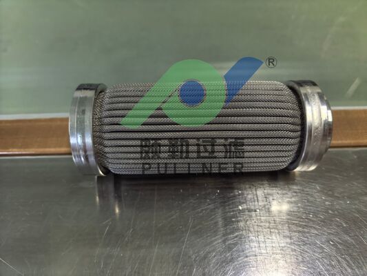 5 inch 316L Stainless Steel Pleated Filter Cartridge Sintered Fiber Felt for High Temperature 480C Industrial Filtration