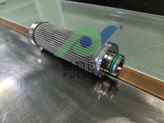 5 inch 316L Stainless Steel Pleated Filter Cartridge Sintered Fiber Felt for High Temperature 480C Industrial Filtration