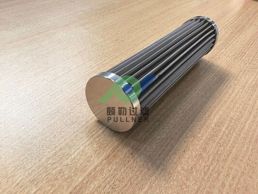 Custom 316L Stainless Steel Pleated Oil Filter Cartridge – 480°C Max Temperature, 5 Bar Differential Pressure